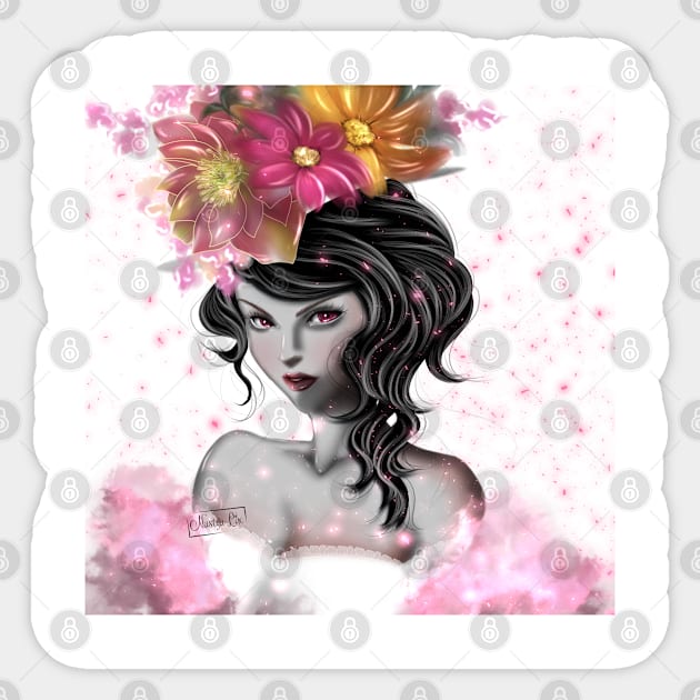 Flower Girl Sticker by Nastya Lix